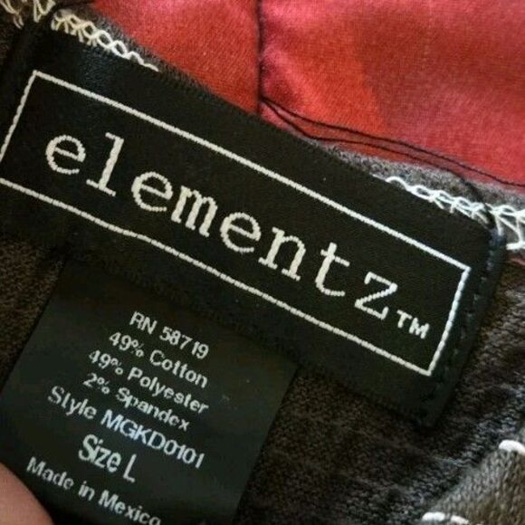 Elementz Mocha Brown Sleeveless Dress White Embroidery Detailing Size Large NWT - Picture 10 of 13